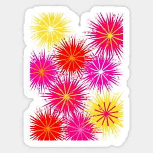 Abstract Flowers Sticker